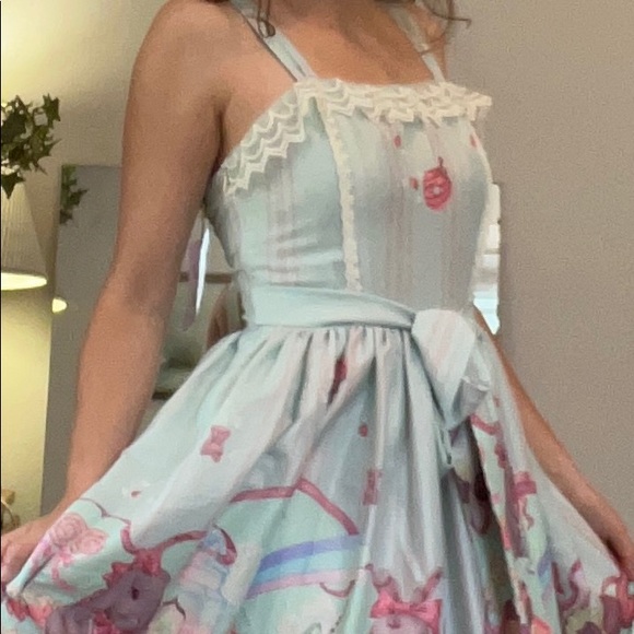 Lolita collective, Tea Party Rabbit Jumper skirt,  small - Picture 10 of 10